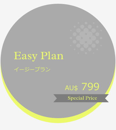 Easy Plan イージープラン AU$799 Special Price